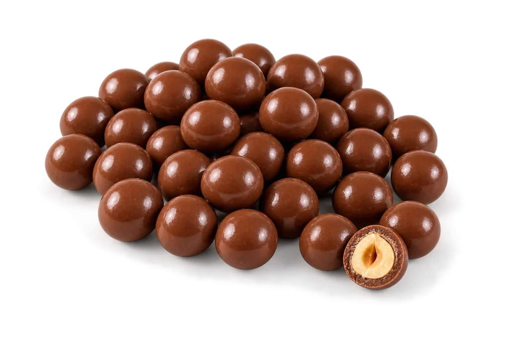 gechocolateerde hazelnoten 150g melk